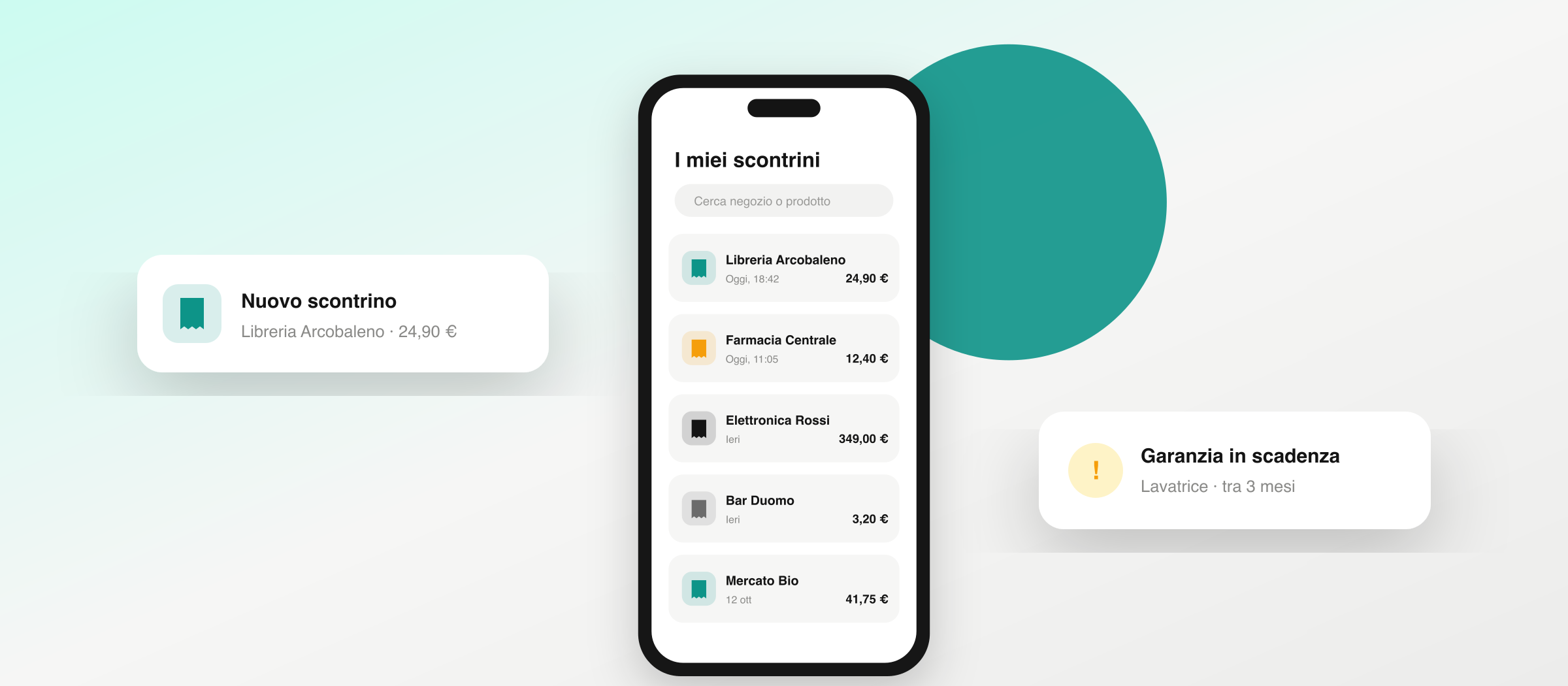 L’app Scontrì con gli scontrini e le notifiche di nuovo scontrino e garanzia